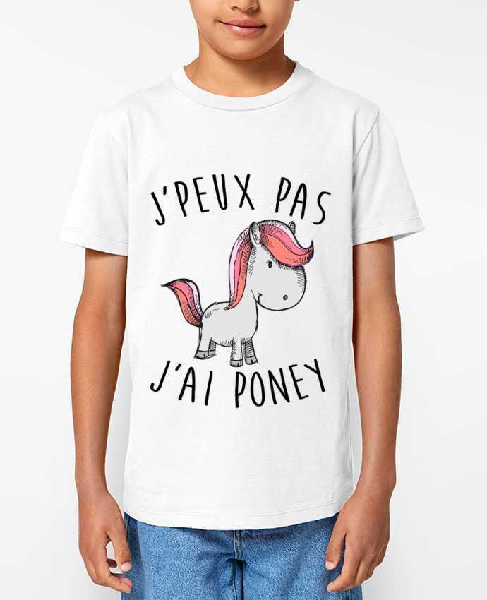 T-shirt Enfant Je peux pas j'ai poney Par FRENCHUP-MAYO