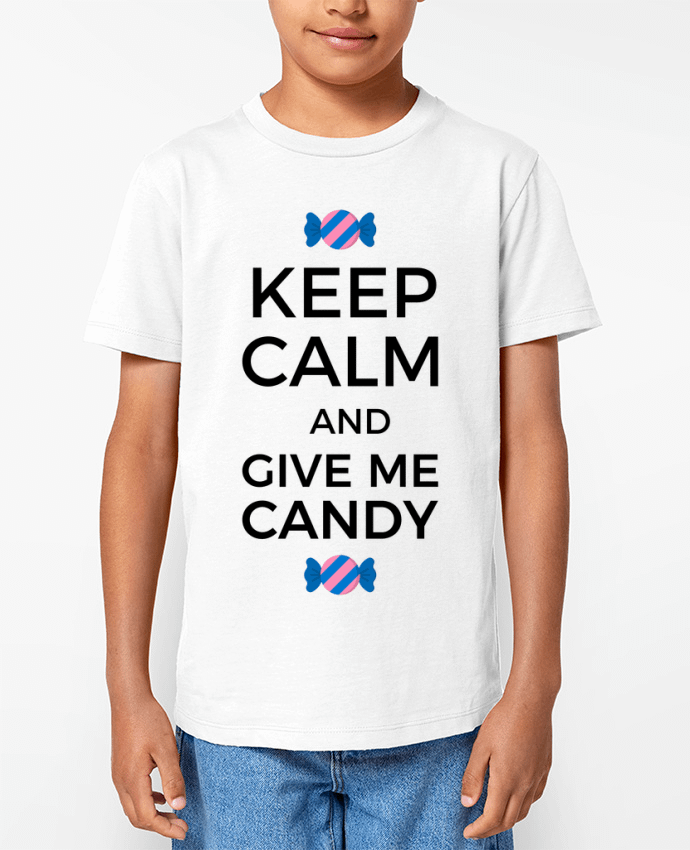 T-shirt Enfant Keep Calm and give me candy Par tunetoo