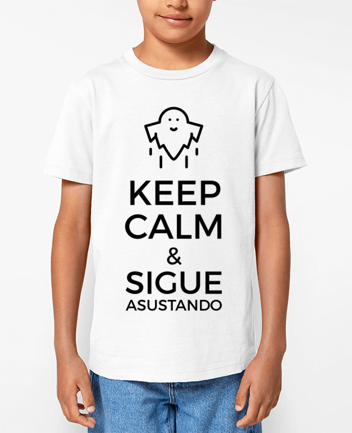T-shirt Enfant Keep Calm and Sigue asustando ghost Par tunetoo