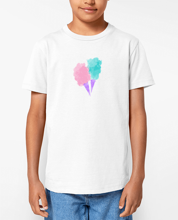 T-shirt écoresponsable enfant Watercolor Cotton Candy Par PinkGlitter