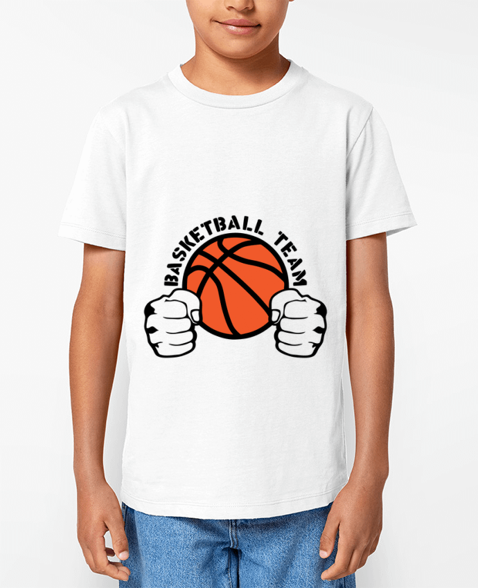 T-shirt Enfant basketball team poing ferme logo equipe Par Achille
