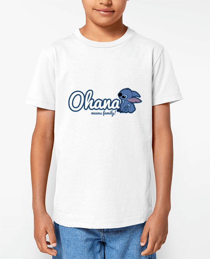 T-shirt écoresponsable enfant Ohana means family Par Kempo24