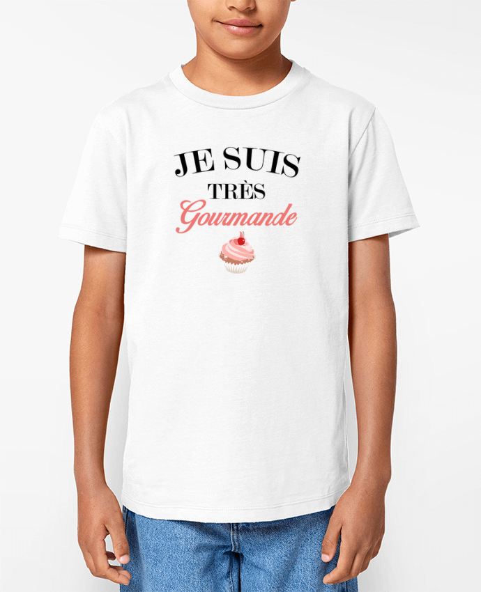 T-shirt Enfant Je suis très gourmande Par tunetoo