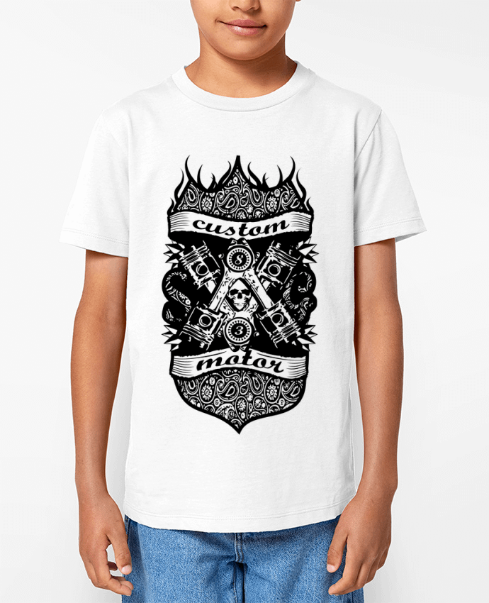T-shirt écoresponsable enfant CUSTOM MOTOR Par SG LXXXIII