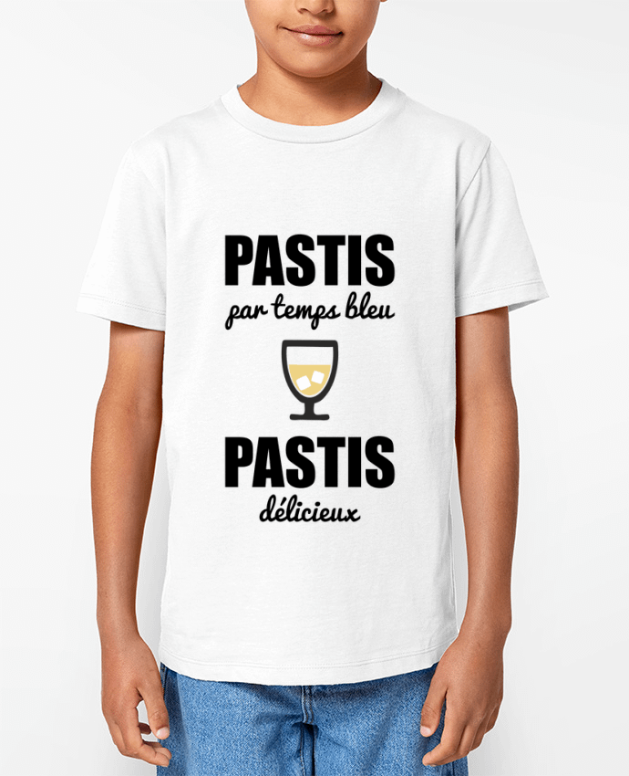 T-shirt Enfant Pastis par temps bleu pastis délicieux Par Benichan