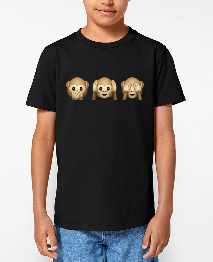 T-shirt Enfant Three monkeys Par Bichette