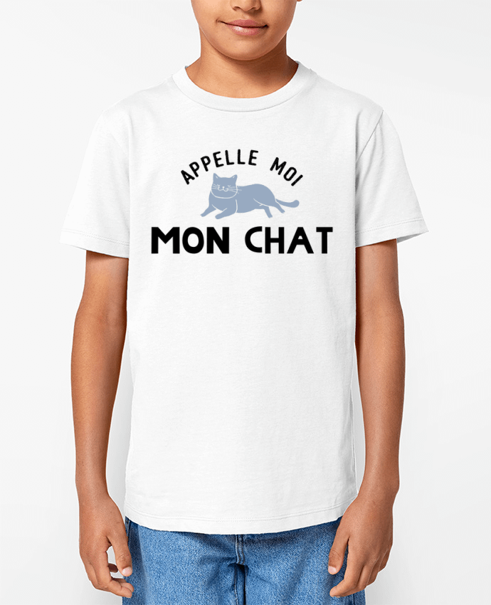 T-shirt Enfant Appelle moi mon chat Par tunetoo