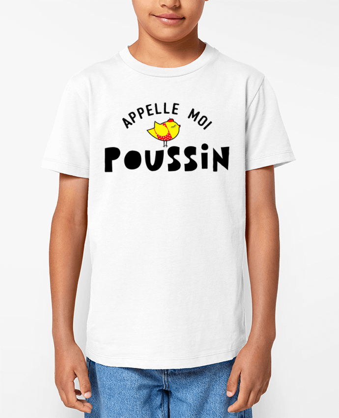 T-shirt Enfant Appelle moi poussin Par tunetoo