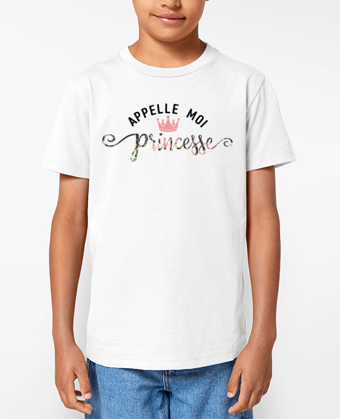 T-shirt Enfant Appelle moi princesse Par tunetoo
