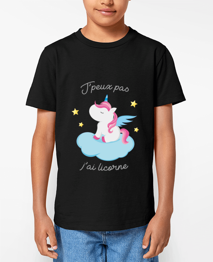 T-shirt Enfant Je peux pas j'ai licorne Par FRENCHUP-MAYO