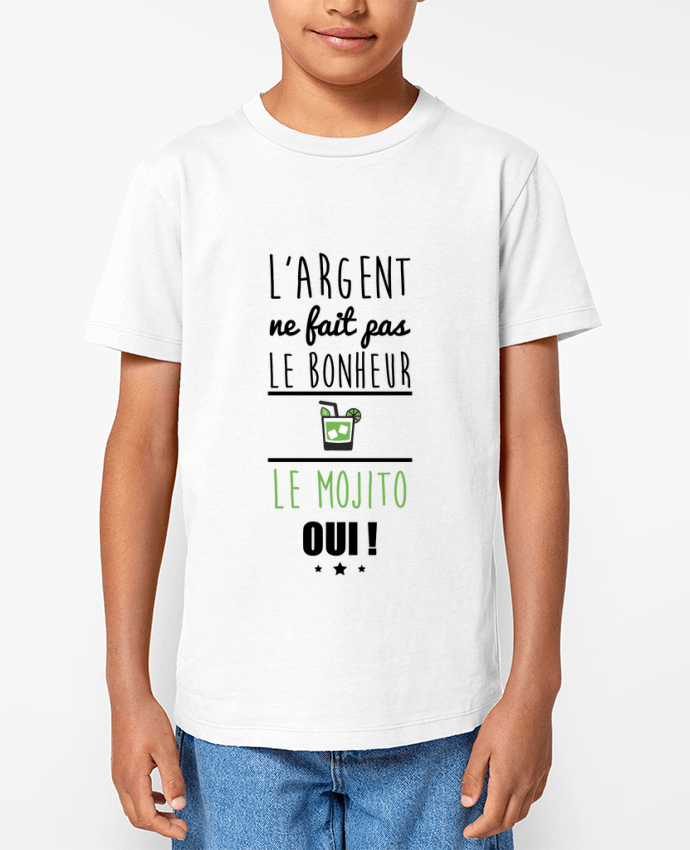 T-shirt Enfant L'argent ne fait pas le bonheur le mojito oui ! Par Benichan