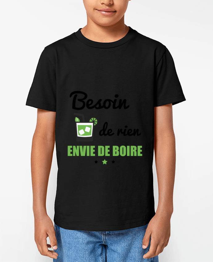 T-shirt Enfant Besoin de rien, envie de boire Par Benichan