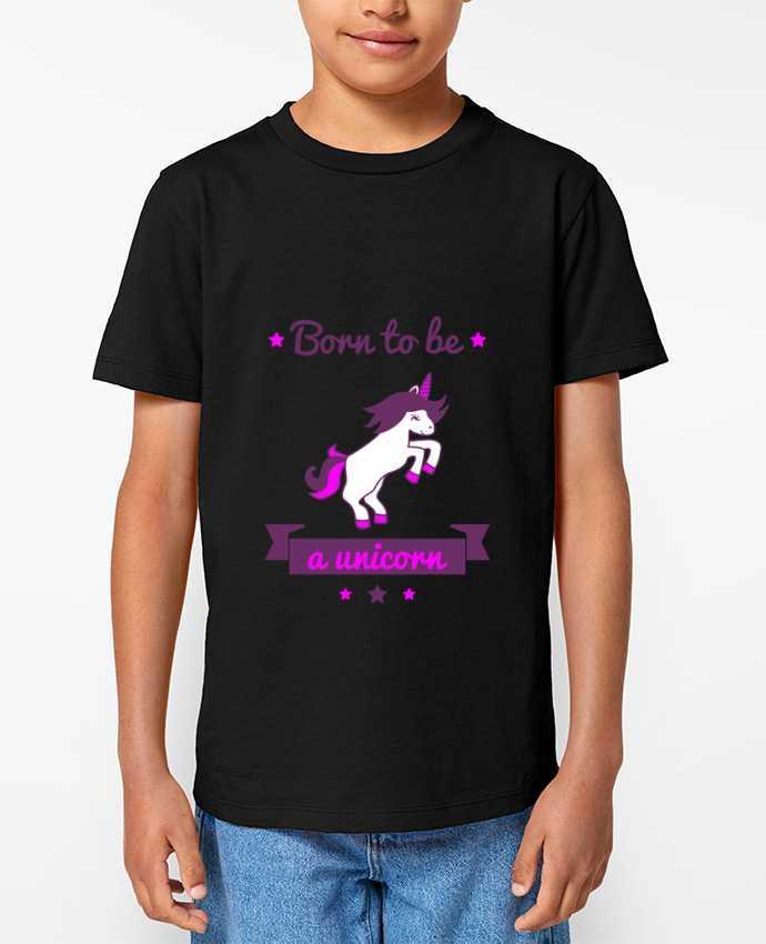 T-shirt Enfant Born to be a unicorn Par Benichan