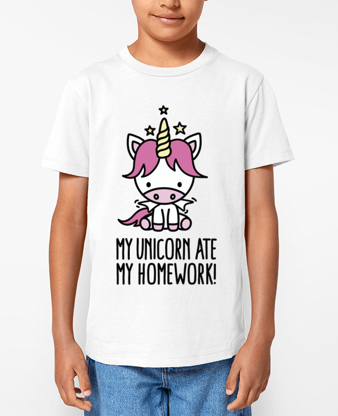 T-shirt Enfant My unicorn ate my homework Par LaundryFactory