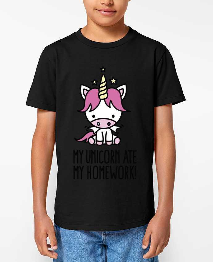 T-shirt Enfant My unicorn ate my homework Par LaundryFactory