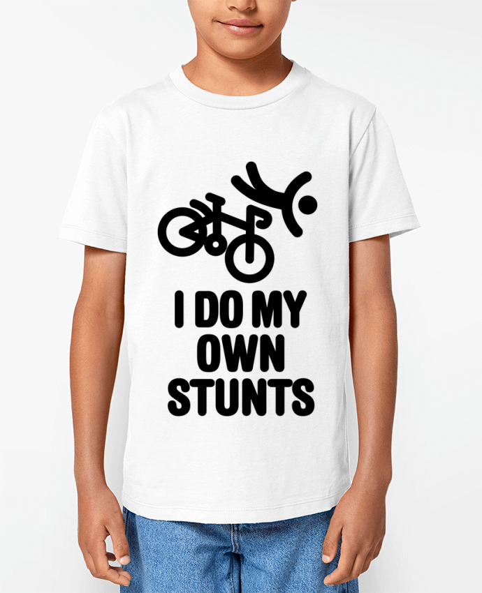 T-shirt Enfant I DO MY OWN STUNTS KART Par LaundryFactory