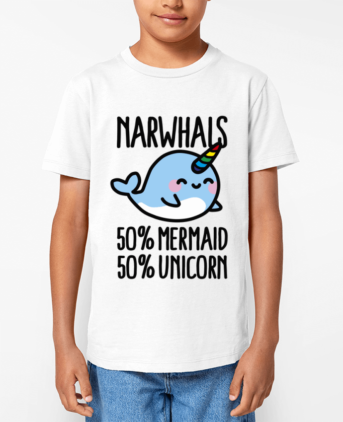 T-shirt Enfant NARWHALS MERMAID UNICORN Par LaundryFactory