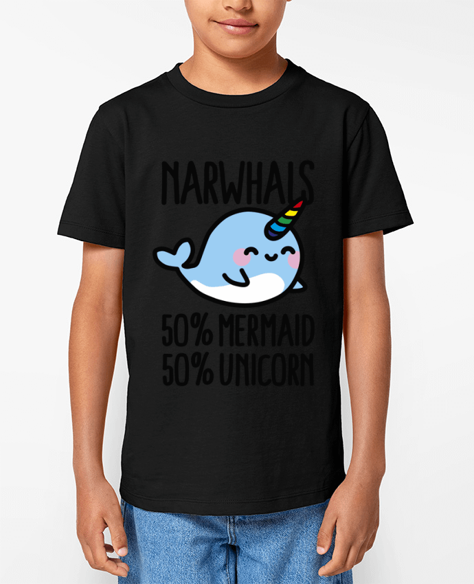 T-shirt Enfant NARWHALS MERMAID UNICORN Par LaundryFactory