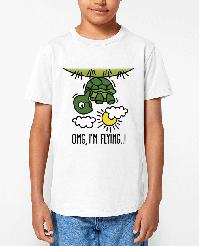 T-shirt Enfant OMG IM FLYING Par LaundryFactory