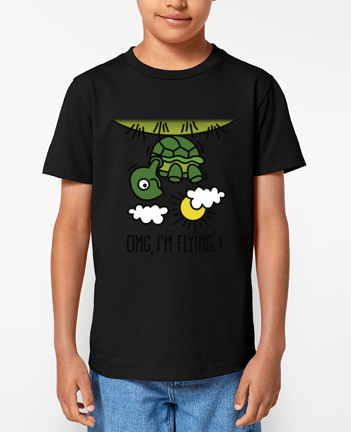 T-shirt Enfant OMG IM FLYING Par LaundryFactory