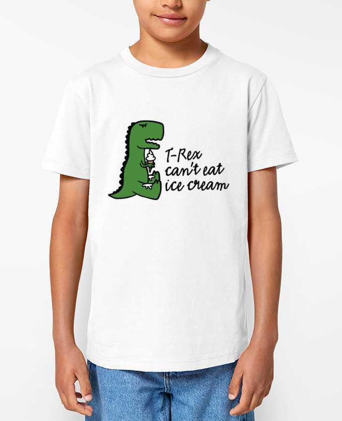 T-shirt Enfant TREX CANT EAT ICE Par LaundryFactory