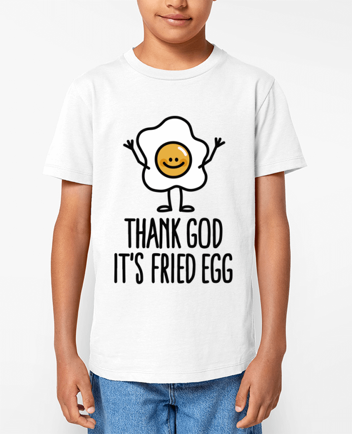 T-shirt Enfant THANK GOD ITS FRIED EGG Par LaundryFactory