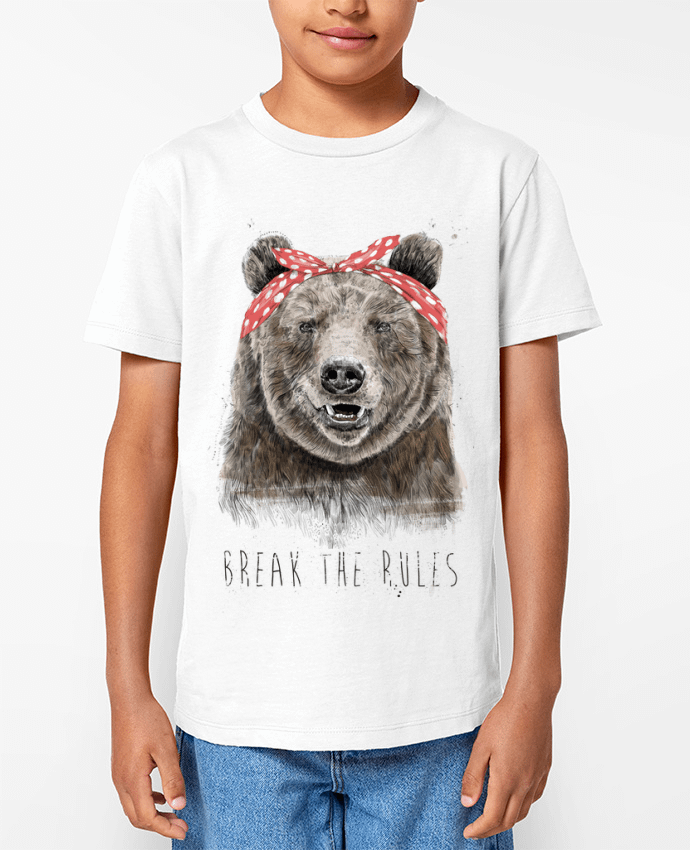 T-shirt écoresponsable enfant Break the rules II Par Balàzs Solti