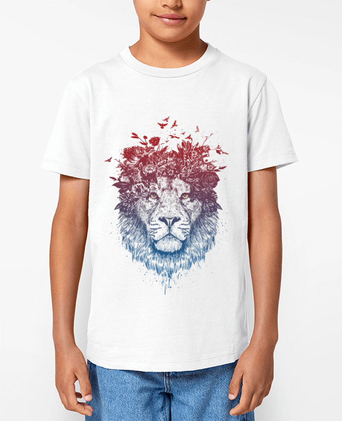 T-shirt Enfant Floral lion III Par Balàzs Solti