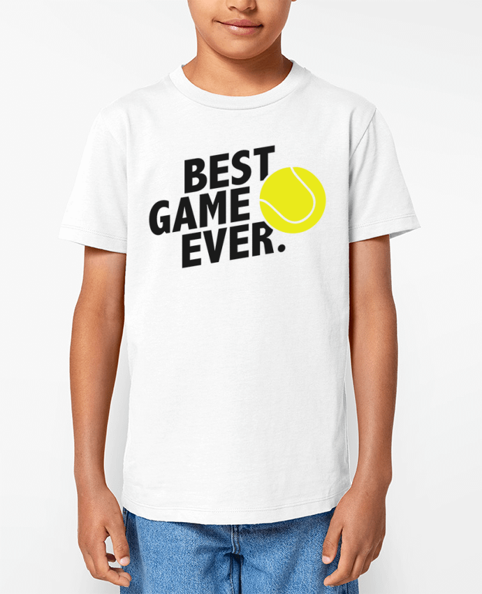 T-shirt écoresponsable enfant BEST GAME EVER Tennis Par tunetoo