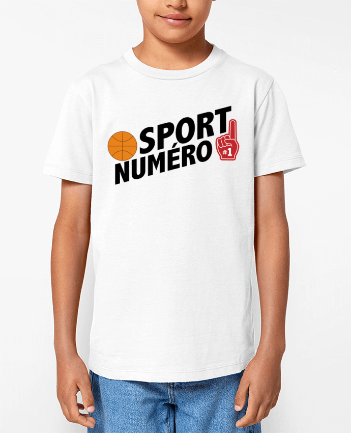 T-shirt Enfant Sport numéro 1 Basket Par tunetoo