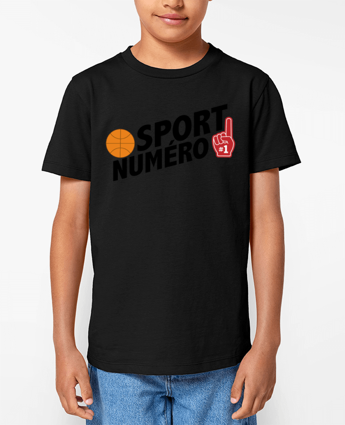 T-shirt Enfant Sport numéro 1 Basket Par tunetoo