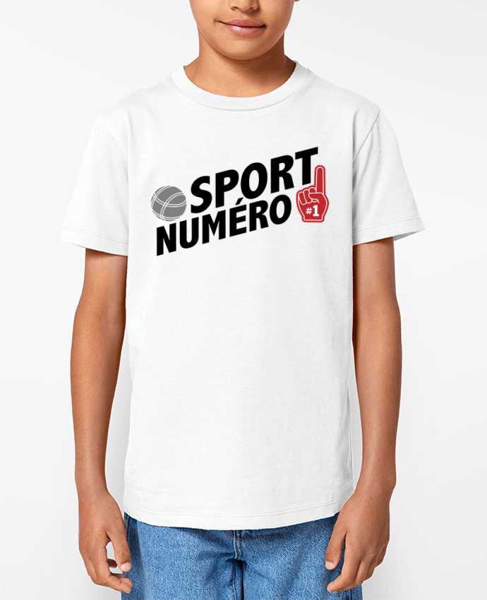 T-shirt Enfant Sport numéro 1 Pétanque Par tunetoo