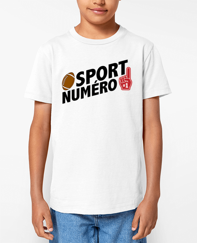 T-shirt Enfant Sport numéro 1 Rugby Par tunetoo