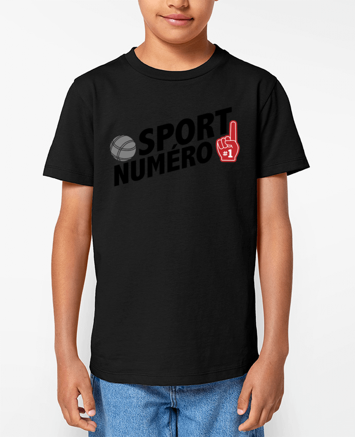 T-shirt Enfant Sport numéro 1 Pétanque Par tunetoo