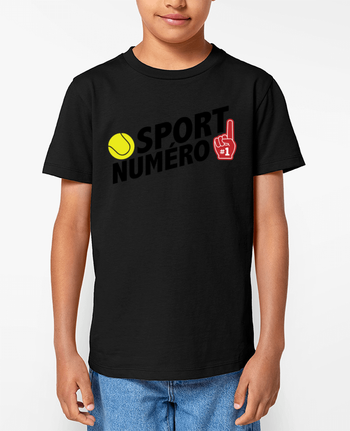 T-shirt Enfant Sport numéro 1 tennis Par tunetoo