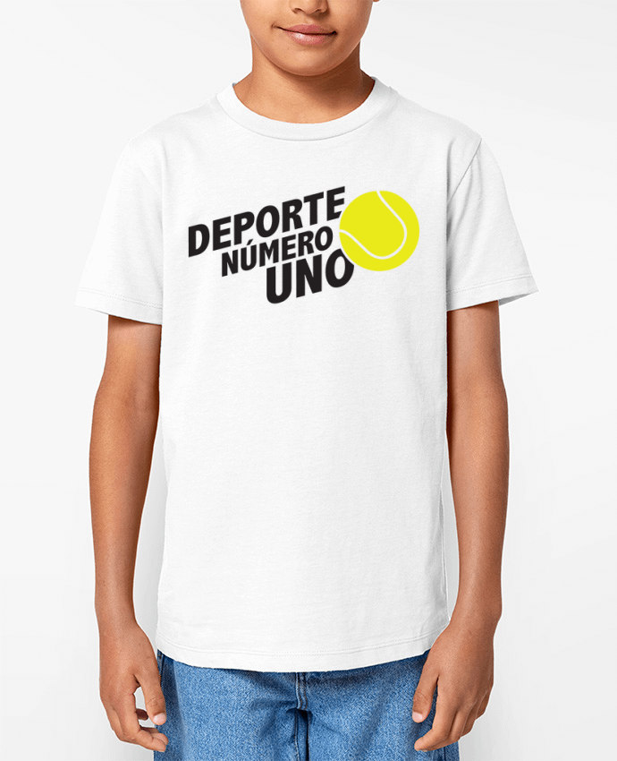 T-shirt écoresponsable enfant Deporte Número Uno Tennis Par tunetoo