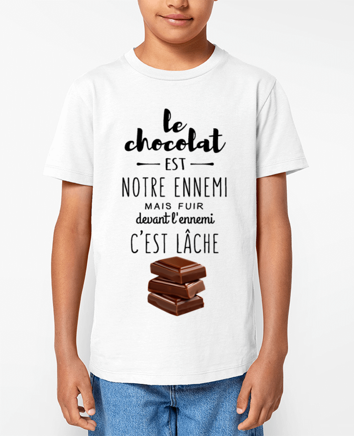 T-shirt écoresponsable enfant chocolat Par DesignMe