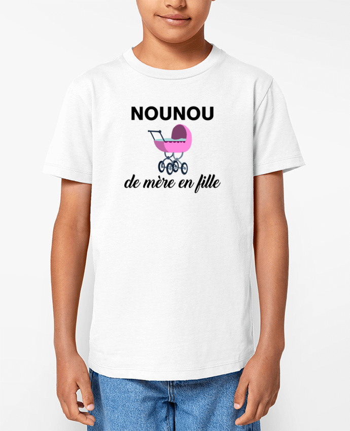 T-shirt Enfant Nounou de mère en fille Par tunetoo