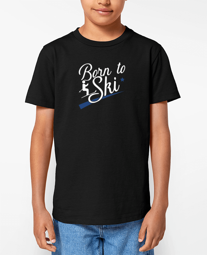 T-shirt Enfant Born to ski Par Original t-shirt