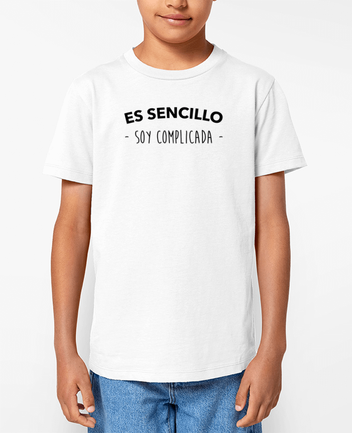 T-shirt Enfant Es sencillo soy complicada Par tunetoo