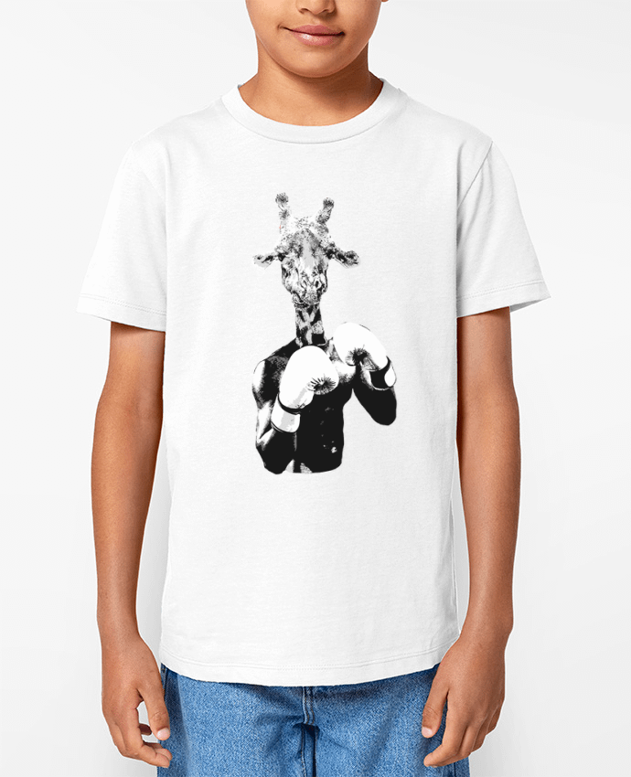 T-shirt Enfant Girafe boxe Par justsayin