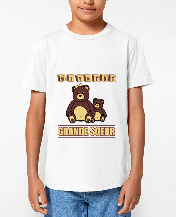 T-shirt Enfant Bientôt Grande Soeur Par Benichan