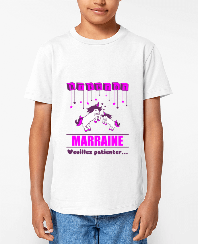 T-shirt Enfant Bientôt Marraine, future marraine, licorne Par Benichan