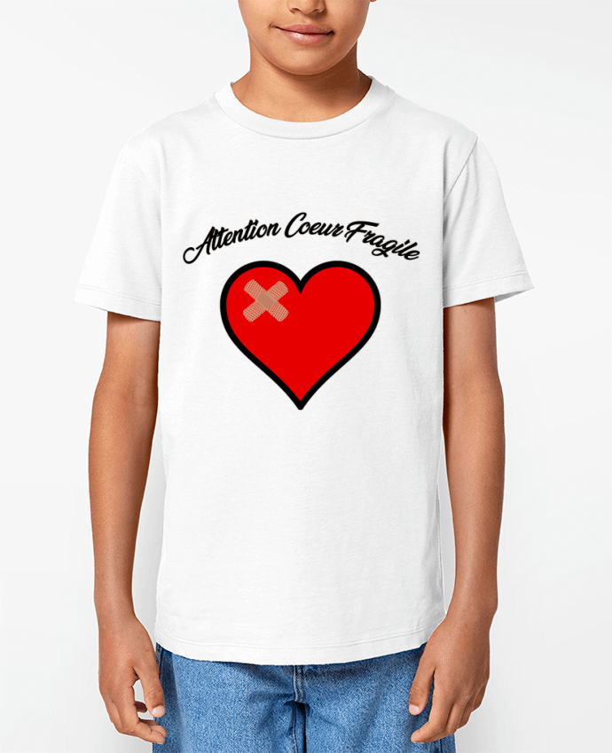 T-shirt Enfant Coeur Fragile Par funky-dude