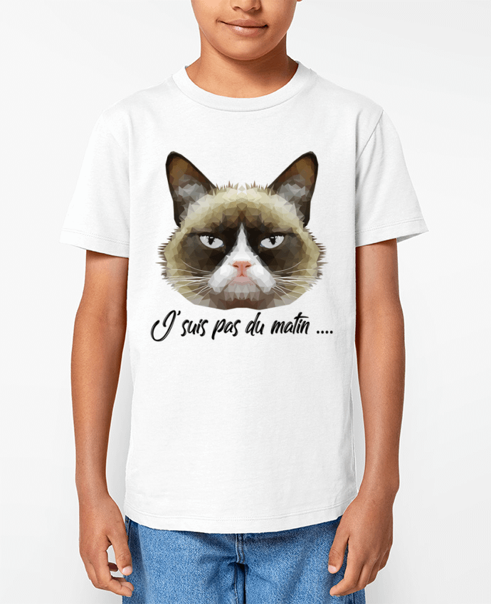 T-shirt Enfant je suis pas du matin Par DesignMe
