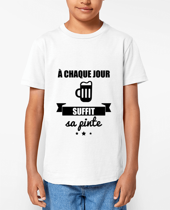 T-shirt Enfant À chaque jour suffit sa pinte, bière, apéro, alcool Par Benichan