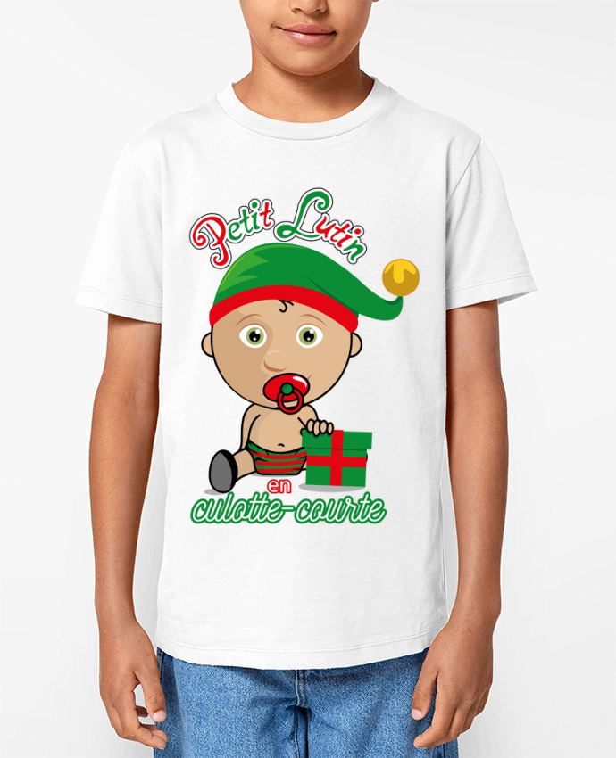 T-shirt Enfant Petit Lutin de Noël Par GraphiCK-Kids