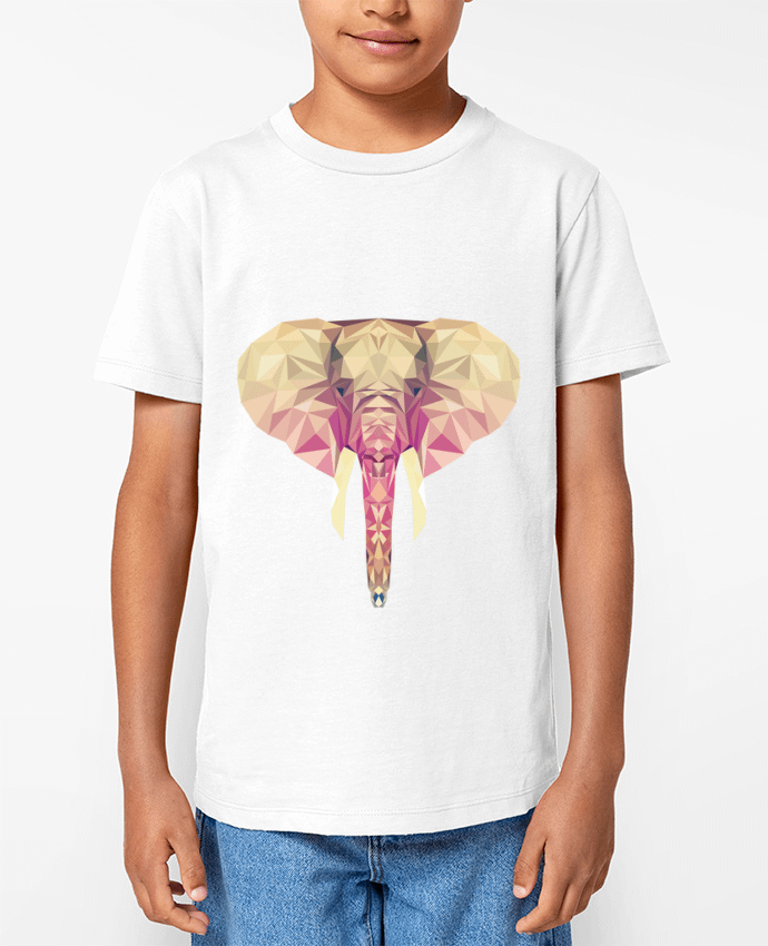 T-shirt Enfant Elefante poligonal Par color indigo