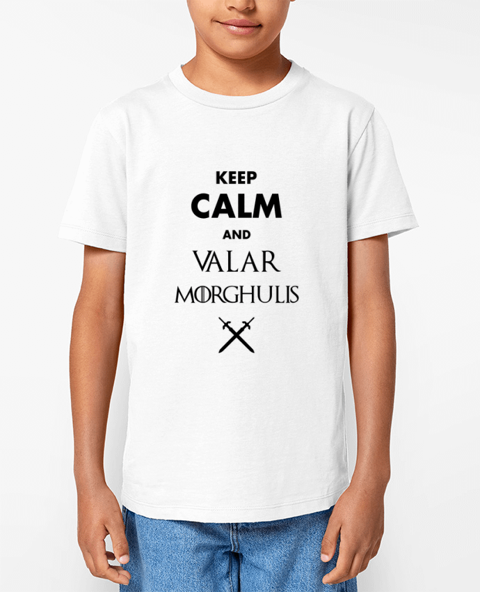 T-shirt écoresponsable enfant Keep calm and Valar Morghulis Par tunetoo