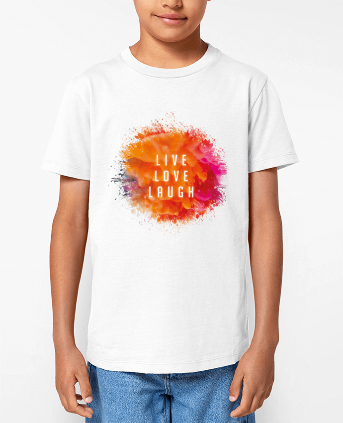 T-shirt Enfant Live Love Laugh Par Sonia Diao